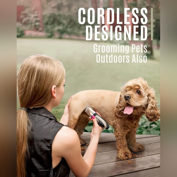 oneisall Dog Shaver Clippers Low Noise Rechargeable Cordless Electric - Picture 7 of 8